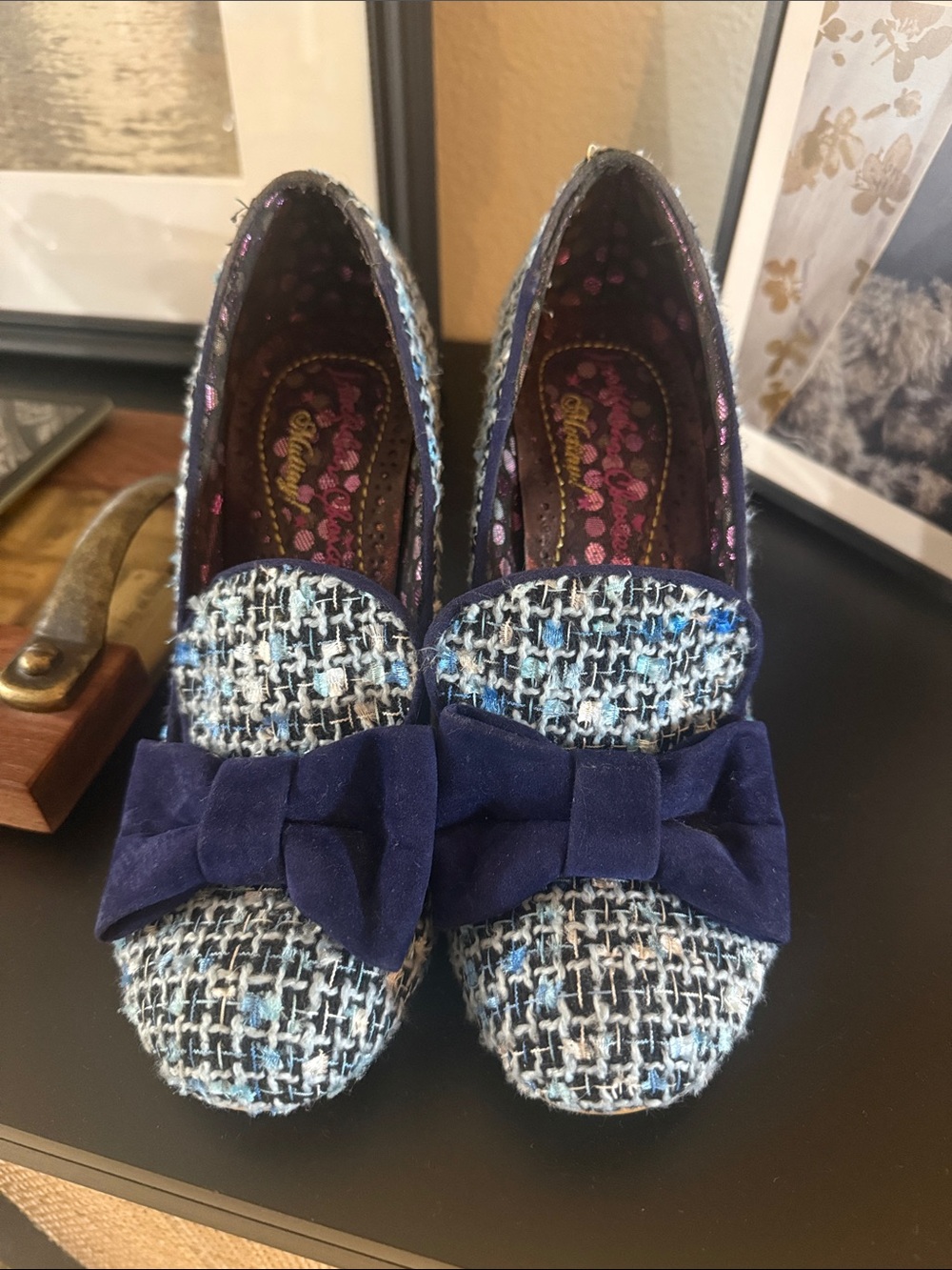 Irregular Choice Mutiny Blue Bow Shoes Sz 9